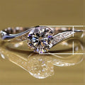 European American Fashion Zircon Inlaid Women's Ring, Jewelry For view 4