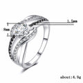 Fashion Women's Wrap Line Creative Ring With Zircon Inlay, Versatile European American Jewelry view 5