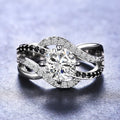 Fashion Women's Wrap Line Creative Ring With Zircon Inlay, Versatile European American Jewelry view 1