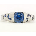 Silver Plated Women's Zircon Ring With Multicolor Butterfly Pattern, Simple Fashion Jewelry view 4
