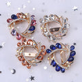 Alloy Crystal Glass Brooch Pin For Scarves And Garment Decoration view 4