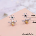 Korean Fresh Style Student Bee Stud Earrings, Cute Fashion Ear Jewelry Accessories view 5