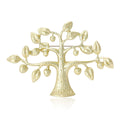 Matte Gold Silver Alloy Money Tree Brooch Pin For Outerwear view 1
