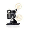 Vintage Alloy Enamel Projector Brooch Pin For Unisex Apparel view 1