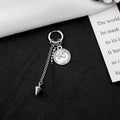 Vintage Stainless Steel Coin Skull Cross Chain Tassel Huggie Hoop Clip On Stud Fashion Earrings view 4