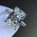 New Simple Women's Ring With Oversized Cubic Zirconia Inlay Gift Jewelry view 3
