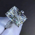 New Simple Women's Ring With Oversized Cubic Zirconia Inlay Gift Jewelry view 2