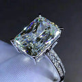 New Simple Women's Ring With Oversized Cubic Zirconia Inlay Gift Jewelry view 1