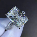 New Simple Women's Ring With Oversized Cubic Zirconia Inlay Gift Jewelry view 6