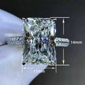 New Simple Women's Ring With Oversized Cubic Zirconia Inlay Gift Jewelry view 4