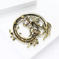 Alloy Enamel Chinese Dragon Brooch For Suit And Coat Decoration view 4