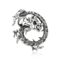 Alloy Enamel Chinese Dragon Brooch For Suit And Coat Decoration view 2