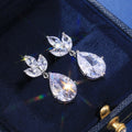 Women's Fashion Zircon Earring And Necklace Jewelry Set For Dropshipping Earrings view 2