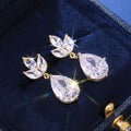 Women's Fashion Zircon Earring And Necklace Jewelry Set For Dropshipping Earrings view 7