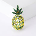 Alloy Rhinestone Pineapple Brooch Pin For Unisex Apparel Accessories view 1
