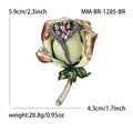 Alloy Enamel Bouquet Flower Brooch Pin For Vintage Apparel Accessories view 4