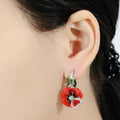 Women's Blooming Flower Drop Oil Earrings With Elegant Fashion Jewelry Design view 4