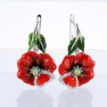 Women's Blooming Flower Drop Oil Earrings With Elegant Fashion Jewelry Design view 1