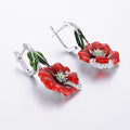 Women's Blooming Flower Drop Oil Earrings With Elegant Fashion Jewelry Design view 3