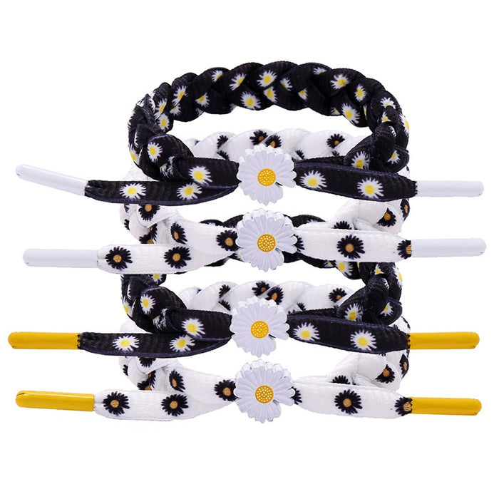 Korean Style Woven Daisy Bracelet Fashion Lion Charm Student Couple Adjustable Cord Bracelet