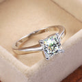 Simple European Style Women's Ring With Single Zircon Stone For Versatile Jewelry Accessories view 4