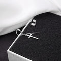 Punk Stainless Steel Chain Ear Cuff Cross Star Pendant No Piercing Couple Hoop Earrings view 2