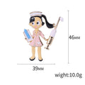 Alloy Enamel Nurse Brooch Pin For Women Clothing Accessories view 5