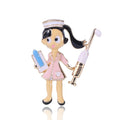 Alloy Enamel Nurse Brooch Pin For Women Clothing Accessories view 1