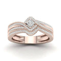 Classic European American Women's Engagement Ring With Micro Pave Zircon, Fashion Jewelry Accessory view 8