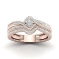Classic European American Women's Engagement Ring With Micro Pave Zircon, Fashion Jewelry Accessory view 3