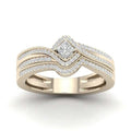 Classic European American Women's Engagement Ring With Micro Pave Zircon, Fashion Jewelry Accessory view 7