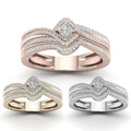 Classic European American Women's Engagement Ring With Micro Pave Zircon, Fashion Jewelry Accessory view 1