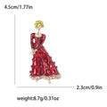 Alloy Cartoon Girl Brooch Pin For Simple Apparel Decoration view 5