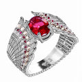 Fashion Zircon Inlaid Women's Ring, Elegant Statement Hand Jewelry Accessory view 1