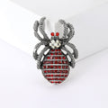 Alloy Rhinestone Spider Brooch For Punk Suit Lapel Decoration view 4