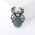 Alloy Rhinestone Spider Brooch For Punk Suit Lapel Decoration view 3