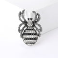 Alloy Rhinestone Spider Brooch For Punk Suit Lapel Decoration view 2