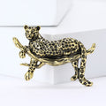 Alloy Enamel Leopard Brooch Pin For Vintage Suits And Coats view 2
