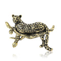 Alloy Enamel Leopard Brooch Pin For Vintage Suits And Coats view 5