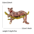 Alloy Enamel Leopard Brooch Pin For Vintage Suits And Coats view 6