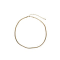 Stainless Steel Flat Snake Chain Necklace For Women Minimalist Geometric Circle Collarbone OL Style view 5