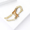 Alloy Enamel Slim Horse Brooch Pin For Suit Lapel Decoration view 4