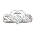Elegant Hollow Heart Shape Women's Alloy Ring For Fashion Jewelry Accessories view 2