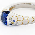 Gold Line Butterfly And Bee Pattern Ring, Silver Plated Copper Finger Ring Fashion Accessory view 2