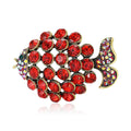 Alloy Hollow Fish Brooch For Simple Fashion Clothing Accessories view 2