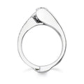 Interwoven Line Double Layer Zircon Inlaid Symmetrical Women's Ring, Versatile Fashion Accessory view 2