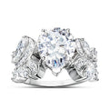 Creative Women's Party Ring With Teardrop Zircon Inlay, Elegant Fashion Finger Jewelry view 2