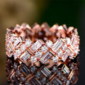 Luxury Full Pave Zircon Women's Ring, European American Fashion Jewelry Accessory view 2
