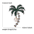 Alloy Palm Tree Brooch Pin For Cardigans Coats And Scarves view 6