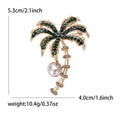 Alloy Palm Tree Brooch Pin For Cardigans Coats And Scarves view 5